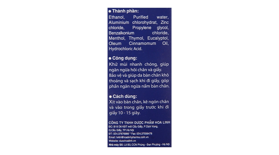 Xịt Zuchi Family khử mùi hôi chân và giày chai 50ml - 5